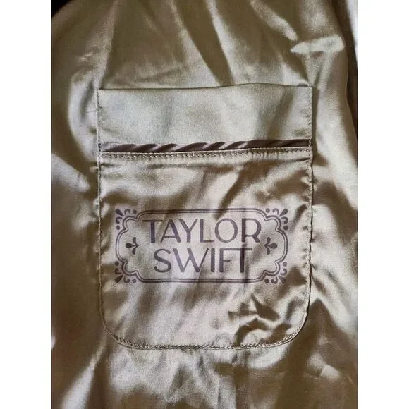 Taylor Swift Fearless Gold Taylor's Version Satin Women's Pajamas Top Size L - Picture 5 of 12